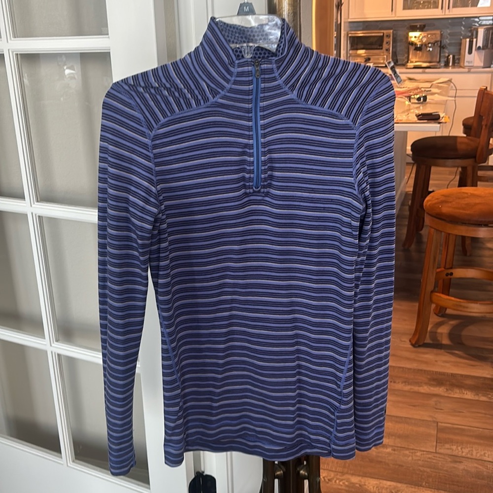 Smartwool Women’s Medium 1/4 zip 100% merino wool long sleeve pullover